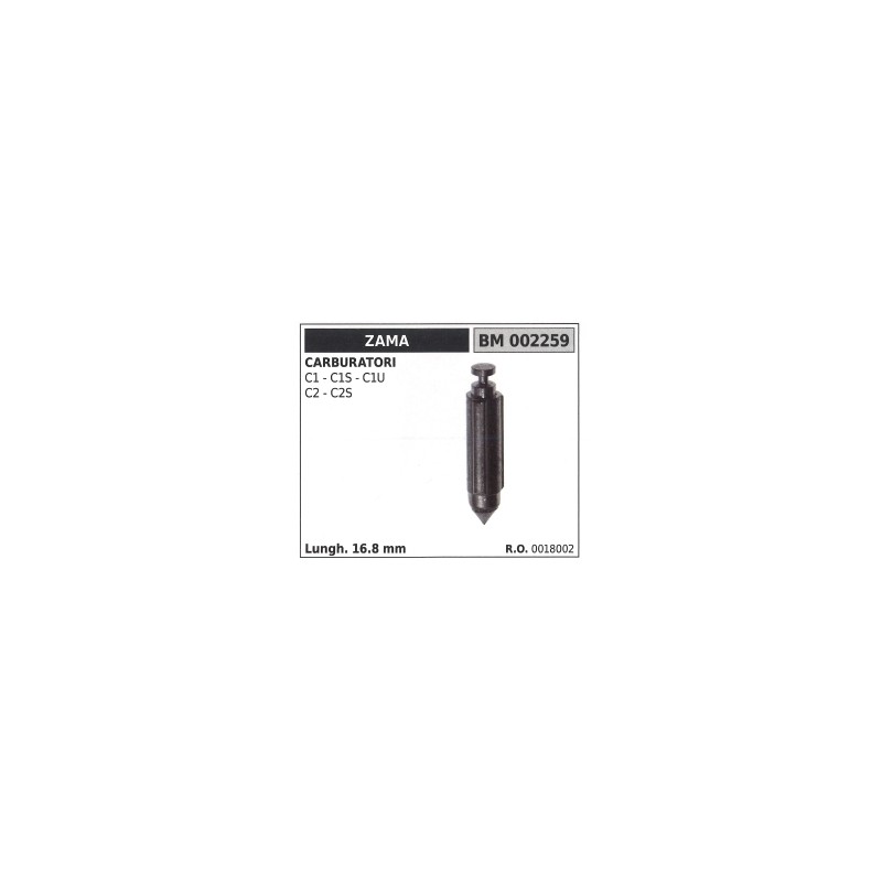 Goupille de carburateur ZAMA tronçonneuse C1 - C1S - C1U - C2 longueur 16.8mm 0018002