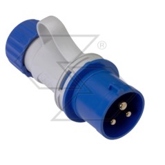 Stecker 2-polig + Erde 16A 220V CEE IP44 IMQ zugelassen | Newgardenstore.eu