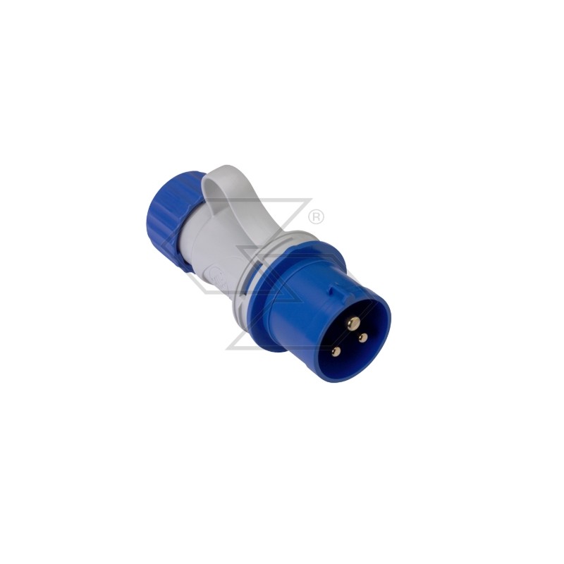 Plug 2 poles + earth 16A 220V CEE IP44 IMQ approved