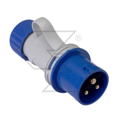 Stecker 2-polig + Erde 16A 220V CEE IP44 IMQ zugelassen | Newgardenstore.eu