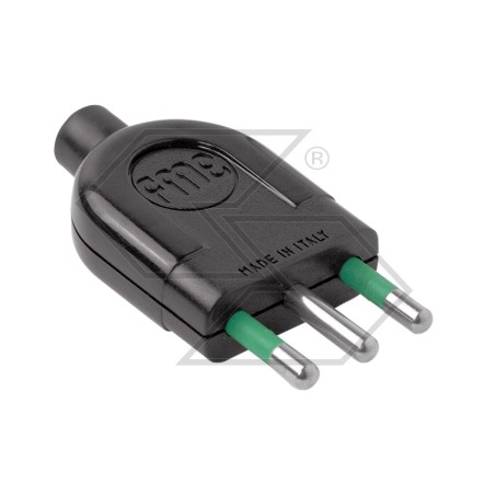 Fiche 2 pôles + terre 16A 220V à pas large | Newgardenstore.eu