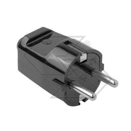 fiche à 2 broches + terre 16A 220V SCHUKO | Newgardenstore.eu