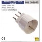 2-pin+earth 10A schuko socket 2-pin+earth 16A schuko single-phase 008975