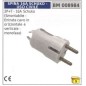 2-pin+earth 16A schuko demountable plug cable entry horizontal/vertical