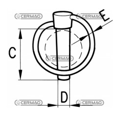 Tapón a presión eje 6 mm Ø 18÷22 mm 98193 | Newgardenstore.eu