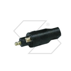 Two-pole male socket for agricultural tractor beacon