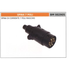 Male 7-pin plug code 002905 | Newgardenstore.eu