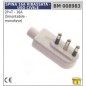 2-pole + earth 2-pin domestic plug - 16A demountable - single-phase code 008983