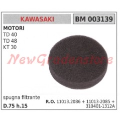 Filtre éponge KAWASAKI débroussailleuse TD 40 48 KT 30 003139 | Newgardenstore.eu