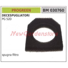 Esponja de filtro de aire PROGREEN para desbrozadora PG 52D 030760 | Newgardenstore.eu