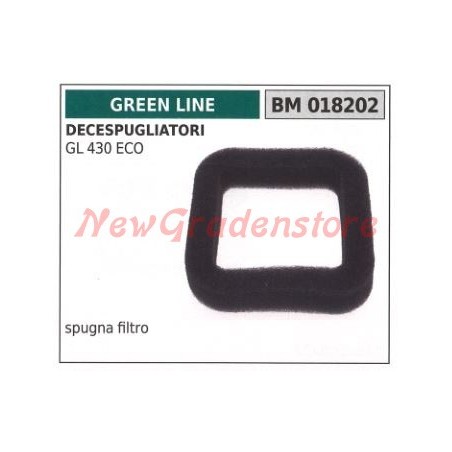 Filtro de aire de esponja Desbrozadora GREEN LINE GL 430 ECO 018202 | Newgardenstore.eu