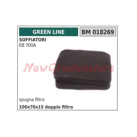 Filtre à air GREEN LINE éponge soufflante EB 700A 018269 | Newgardenstore.eu