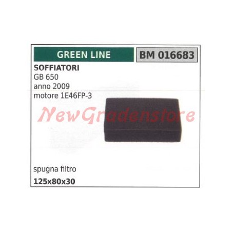 Spugna filtro aria GREEN LINE soffiatore GB 650 anno 2009 016683 | Newgardenstore.eu
