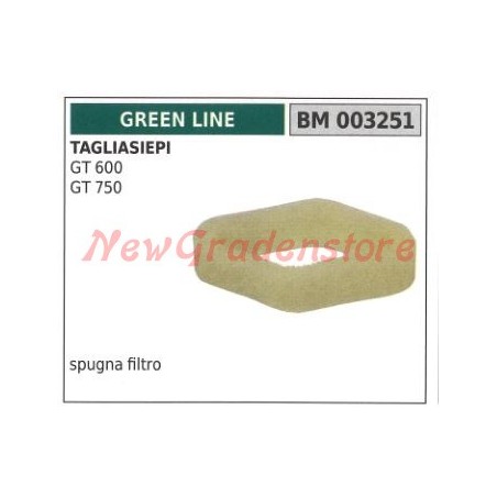 Sponge air filter GREEN LINE hedge trimmer GT 600 750 003251 | Newgardenstore.eu