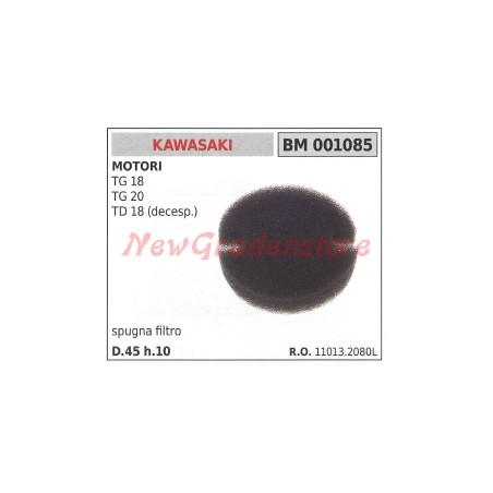 Filtro de aire de esponja KAWASAKI desbrozadora TG 18 20 001085 | Newgardenstore.eu