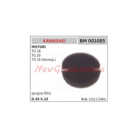 Sponge air filter KAWASAKI brushcutter TG 18 20 001085 | Newgardenstore.eu