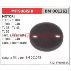 Air filter sponge MITSUBISHI 2-stroke engine brush cutter 001261