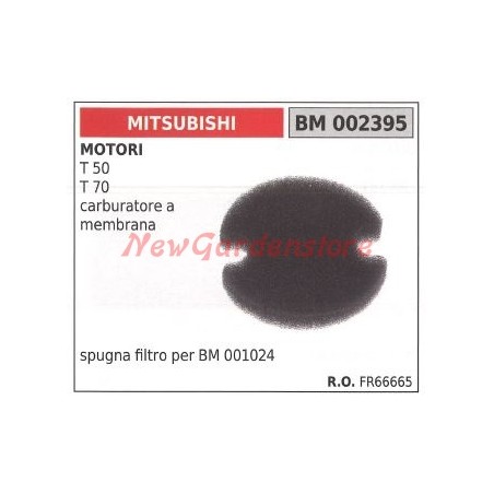 Filtro aire esponja MITSUBISHI motor 2 tiempos desbrozadora 002395 | Newgardenstore.eu