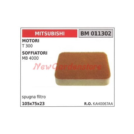 Filtro de aire esponja MITSUBISHI motor de 2 tiempos desbrozadora 011302 | Newgardenstore.eu