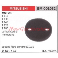 Filtro de aire esponja MITSUBISHI motor 2 tiempos desbrozadora cortasetos 001032 | Newgardenstore.eu