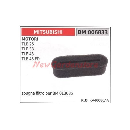 Éponge pour filtre à air MITSUBISHI moteur 2 temps débroussailleuse tagliasiepe006833 | Newgardenstore.eu