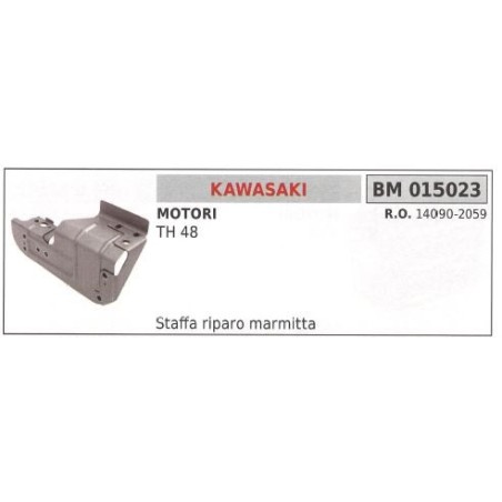 Staffa Protezione Marmitta KAWASAKI tagliasiepe TH 48 015023 | Newgardenstore.eu