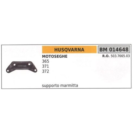 HUSQVARNA muffler bracket chainsaw 365 371 372 014648 | Newgardenstore.eu