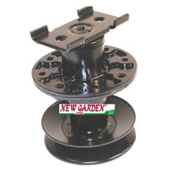 Lawn tractor blade hub support with 114 mm pulley NOMA 310240 100051 | Newgardenstore.eu