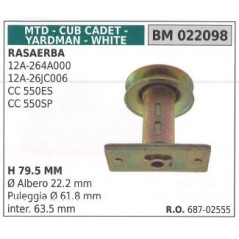 Rasentraktor-Mähmessernabenhalter 12A-264A000 MTD 022098 | Newgardenstore.eu