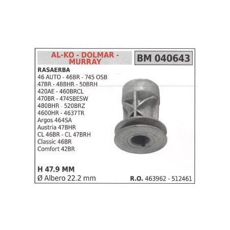 Blade hub holder for lawnmower mower 40 car 46BR DOLMAR 040643 | Newgardenstore.eu