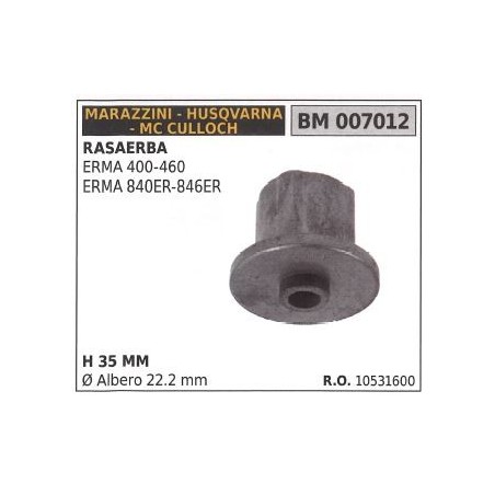 Blade holder hub support for ERMA 400 460 HUSQVARNA lawnmower mower 007012 | Newgardenstore.eu