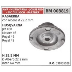 Blade hub mounting for HUSQVARNA Jet 45R lawnmower mower 008819