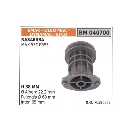 Moyeu de support pour MAX 53T-PR53 porte-lame de tondeuse EMAK 040700 - 70390652 | Newgardenstore.eu