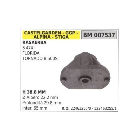 Grass cutting blade hub support S 474 STIGA CASTELGARDEN GGP 122463255/1 | Newgardenstore.eu