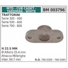 Support de moyeu de porte-lame pour tondeuse à gazon série 300 400 500 600 MTD 003796 | Newgardenstore.eu