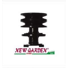 Lawn tractor blade holder hub support with 45" double pulley NOMA 100052 | Newgardenstore.eu