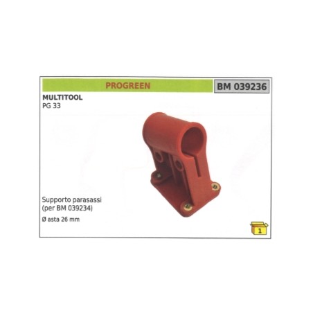 Protecteur d'essieu PROGREEN pour arbre de débroussailleuse multi-rotor PG 33 Ø 26 mm | Newgardenstore.eu