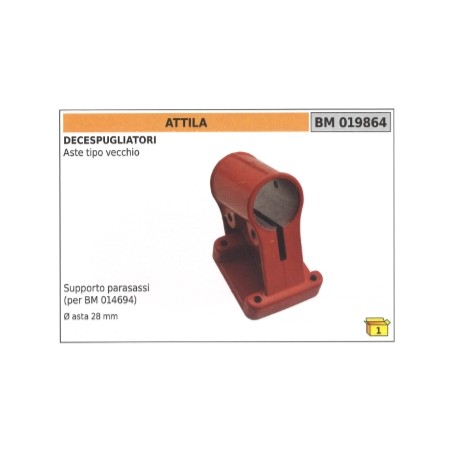 ATTILA - PROGREEN support d'axe pour barre de débroussaillage ancien type Ø 28mm | Newgardenstore.eu
