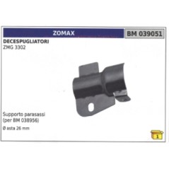 Support d'essieu ZOMAX pour débroussailleuse ZMG 3302 arbre Ø  26 mm