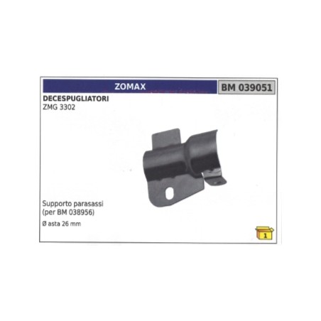 Support d'essieu ZOMAX pour débroussailleuse ZMG 3302 arbre Ø 26 mm | Newgardenstore.eu