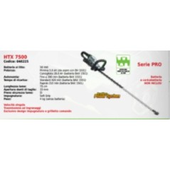 EGO HTX 7500 cordless hedge trimmer BATTERY AND CHARGER NOT INCLUDED | Newgardenstore.eu