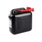 Petrol can with extension capacity 10 LT black plastic colour