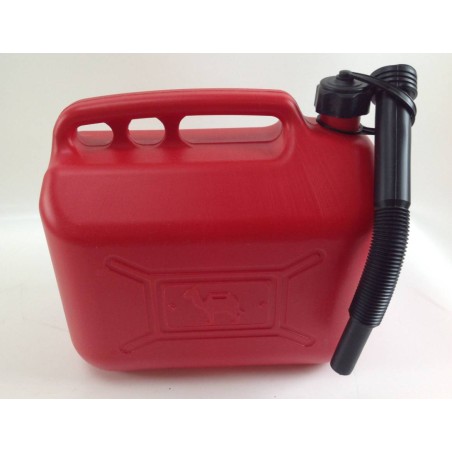Bidon de carburant et d'huile, rouge 5lt avec tube d'extension code 004651 | Newgardenstore.eu
