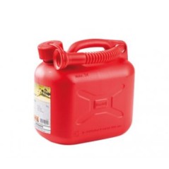 Jerrycan de transport d'essence capacité 5,00 litres couleur rouge