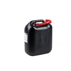 Bidón de transporte de combustible con extensión, capacidad 20 lt plástico color negro | Newgardenstore.eu