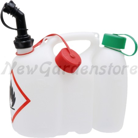 Twin 3 litre and 1 litre mixture and chain oil can 32270749 | Newgardenstore.eu