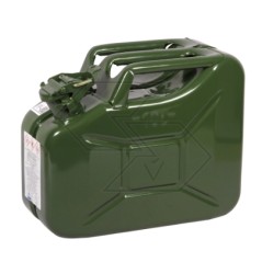 Bidón de combustible metálico de acero mezcla para jardinería 10 litros 320411 | Newgardenstore.eu