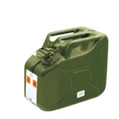 Metal canister capacity 10 litres green colour