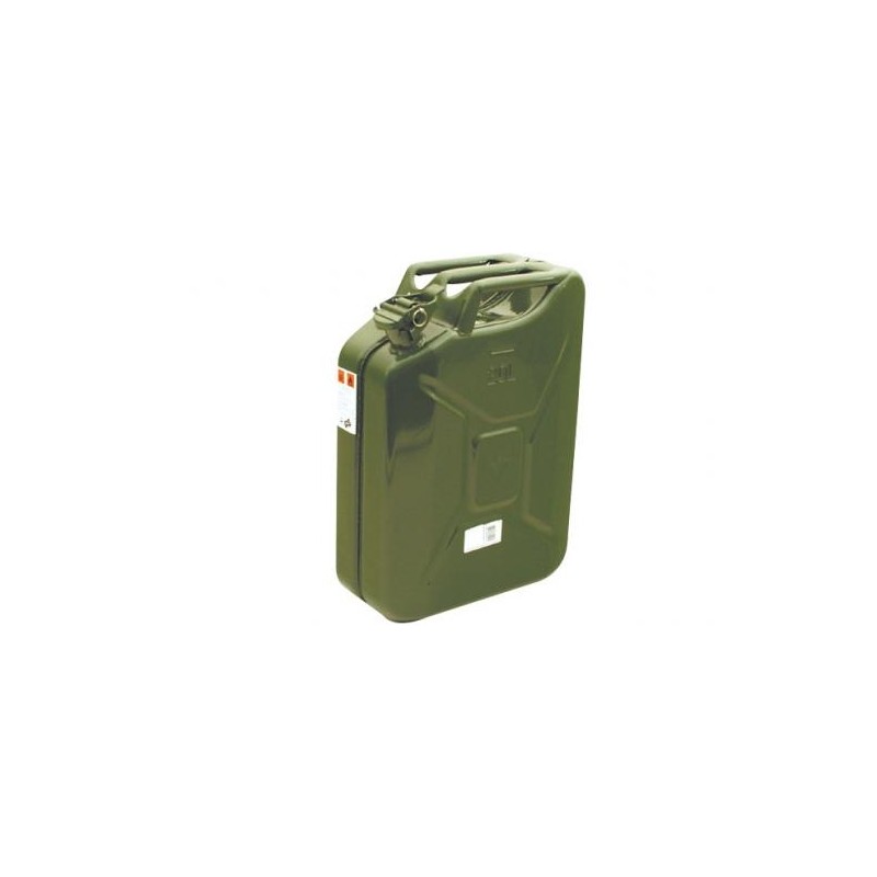 Metal fuel canister capacity 20 litres green colour