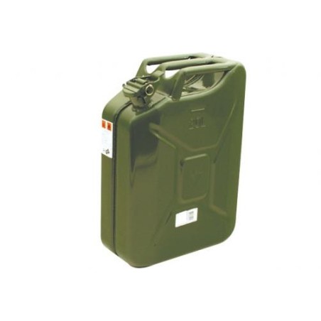 Bidón metálico de combustible capacidad 20 litros color verde | Newgardenstore.eu